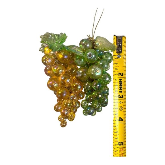 Large lot of Artificial Grape Cluster Fake Fruit Green Yellow Purple Lucite Set - Picture 5 of 9